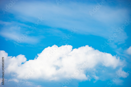 An image landscape sky blue and cloud in the environment is a atmosphere on the day light for background.