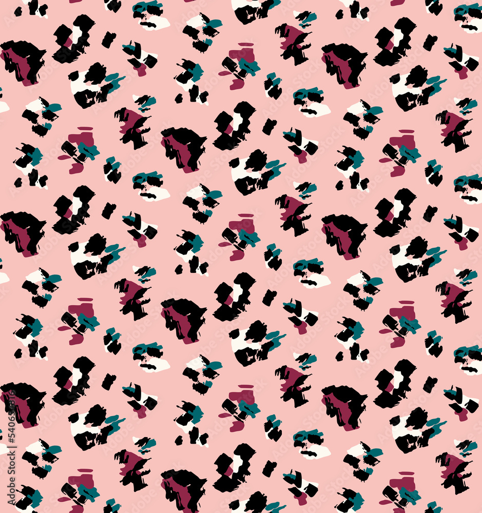 Seamless leopard pattern, animal print. Seamless leopard pattern, animal print.