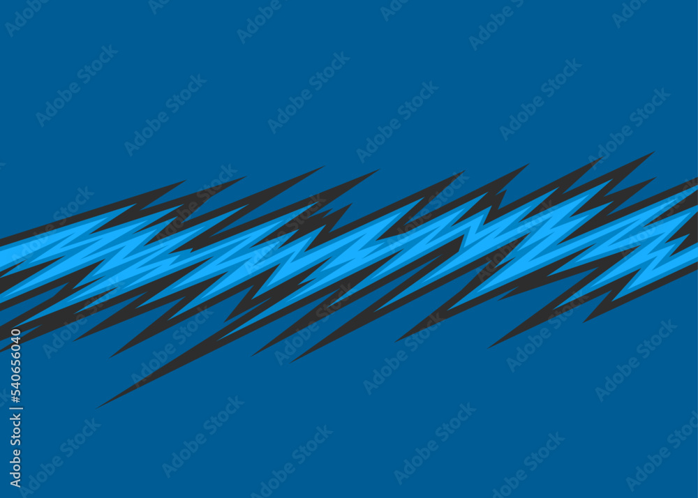 Obraz premium Simple background with blue gradient spike line pattern