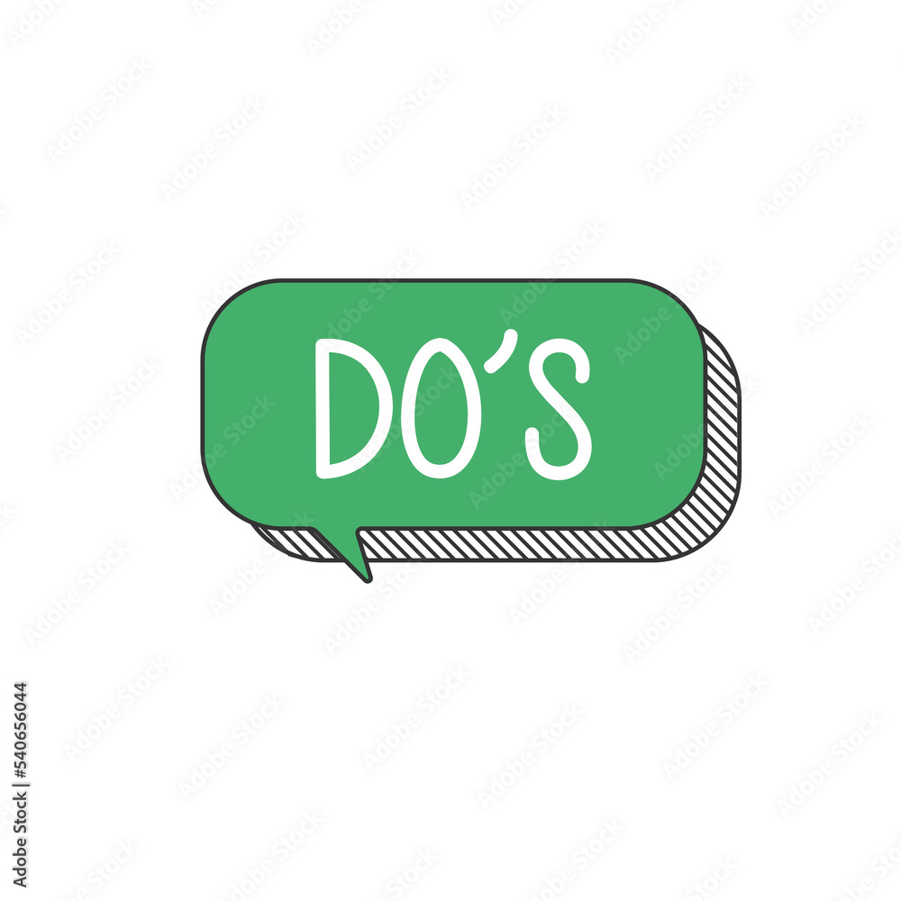 Do's or Good Icon w Positive Symbol Do's or Good Icon w Positive Symbol