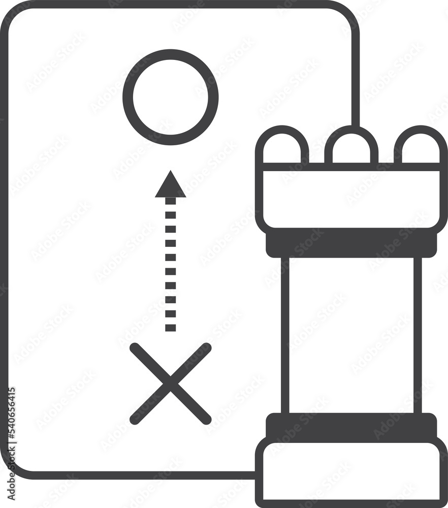 Chess and Strategy illustration in minimal style