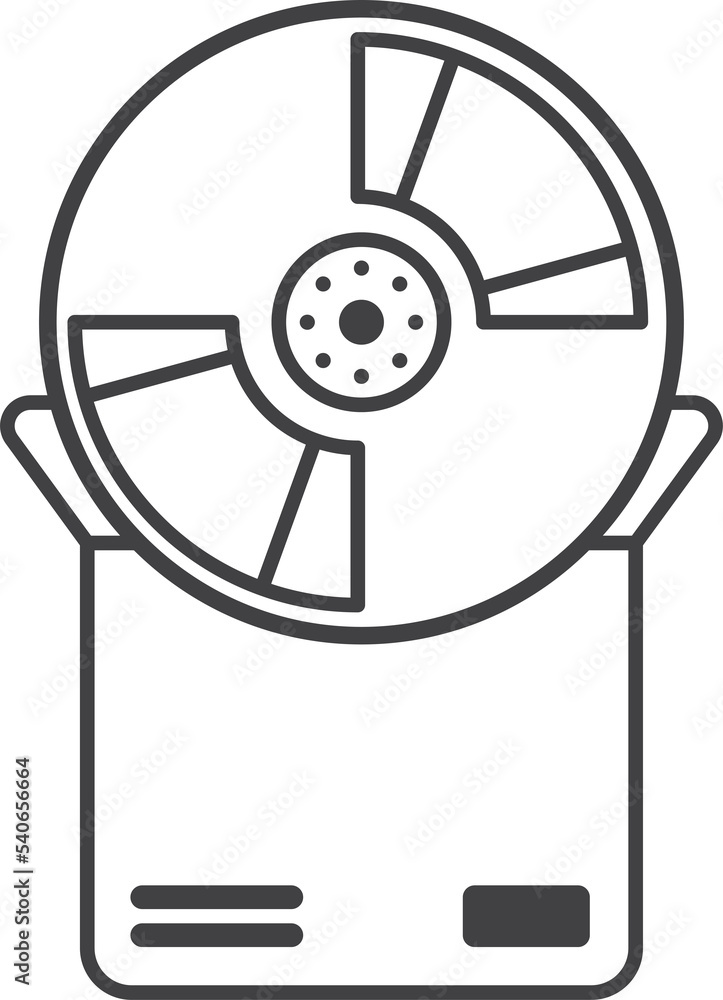 Obraz premium CD for storage illustration in minimal style