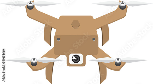 Illustrations flat design concept drones and camera. PNG © emojoez