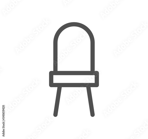 Furniture and household icon outline and linear vector. 