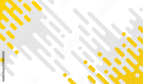 Abstract pattern yellow and gray Rounded Lines Halftone Transition. on white background , vertical rounded stripes.