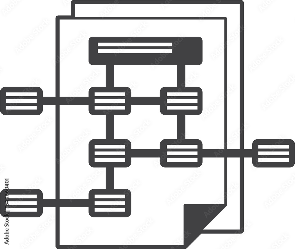 diagram and paper illustration in minimal style diagram and paper illustration in minimal style