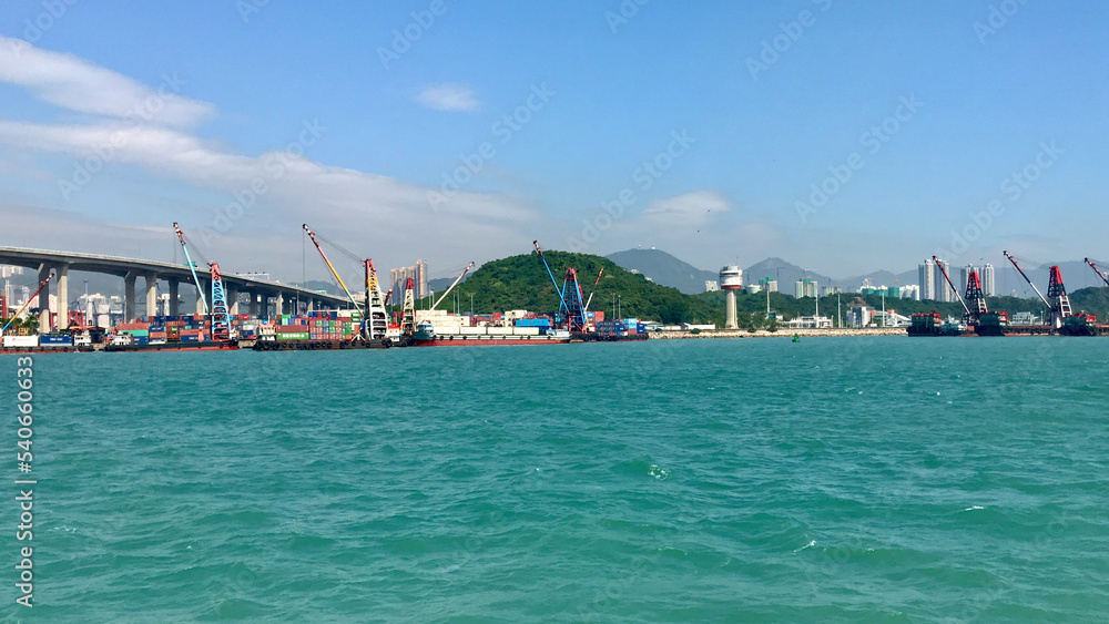 Hong Kong, China, November 2016 - A boat in the water