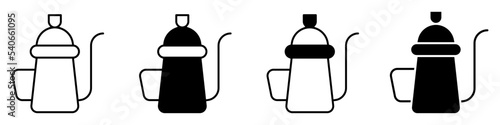 Kettle icon vector set. Tea teapot illustration sign collection. hot drink symbol. Tea logo.