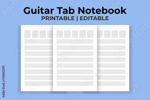 Guitar Tab Notebook photo