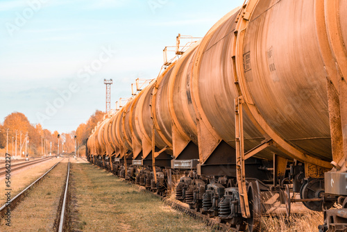 Perspective view of the freight train