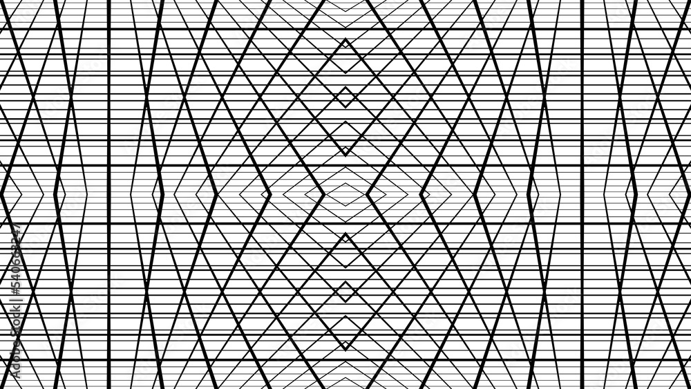 Abstract perspective black grid isolated on white background. Template ...