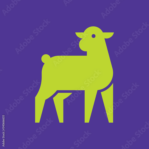 Lamb Logo. Icon design. Template elements