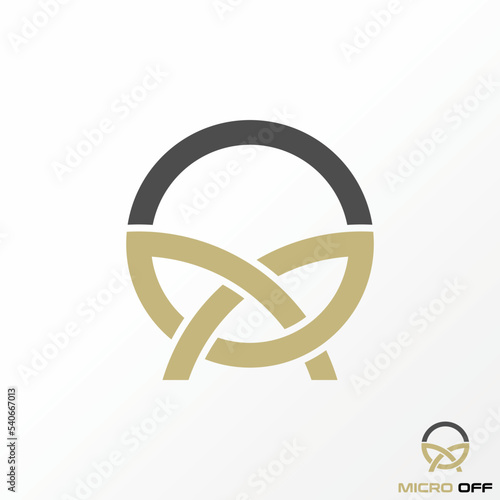 Simple and unique letter or word M font like webbing in circle line image graphic icon logo design abstract concept vector stock. Can be used as symbol related to typography or gift