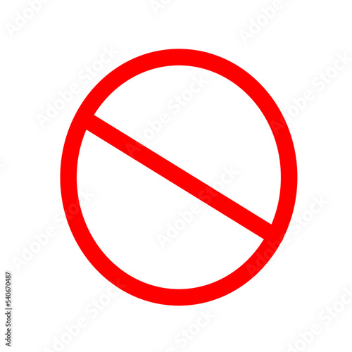 No entry red vector, icon on a white background Free Download No entry red vector, icon on a white background - GFXLoad
