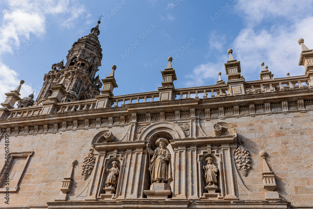 beautiful photographs of the cathedral of santiago compostela