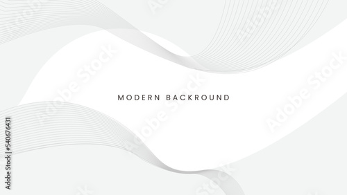 White background with wavy lines copy space