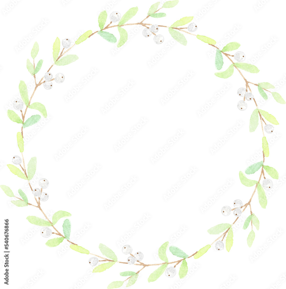 minimal watercolor christmas leaf wreath frame minimal watercolor christmas leaf wreath frame