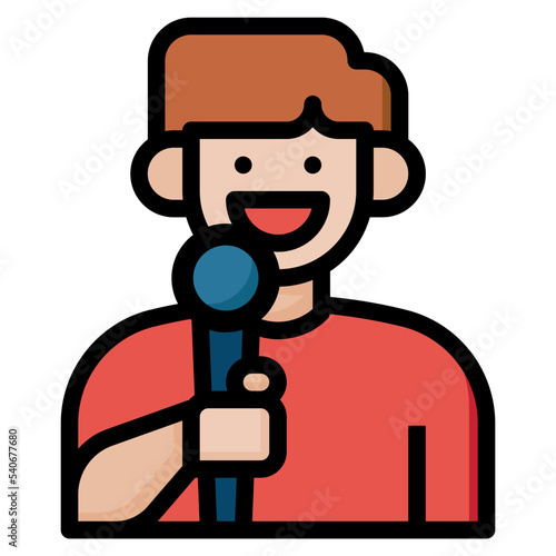 singer filled color line