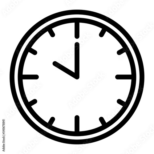 clock icon vector illustration