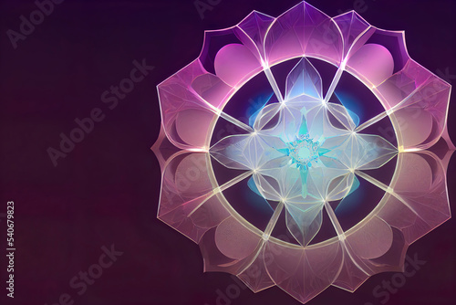 mandala crystal glowing © Gbor