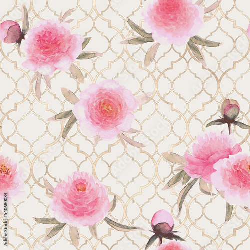 Vintage floral moroccan sea...