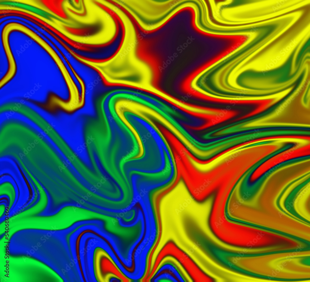 Abstraction of colored spots and lines on the background