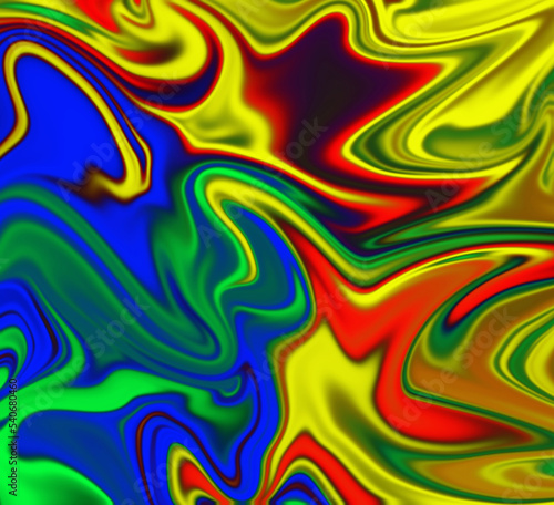 Abstraction of colored spots and lines on the background