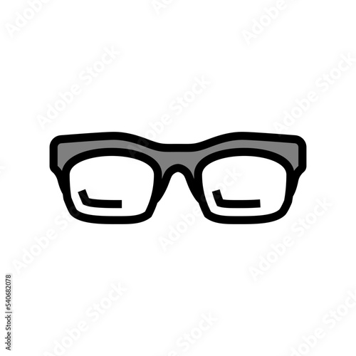stylish glasses frame color icon vector. stylish glasses frame sign. isolated symbol illustration