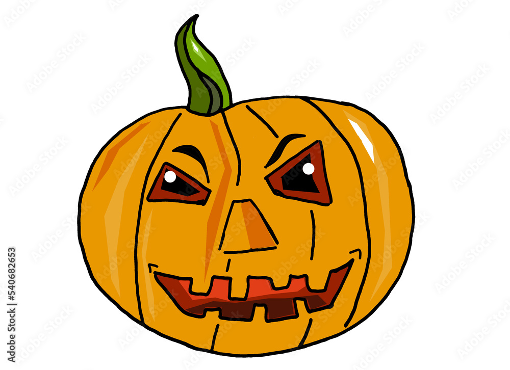 Citrouille Halloween peur sourire maléfique drôle tête de citrouille