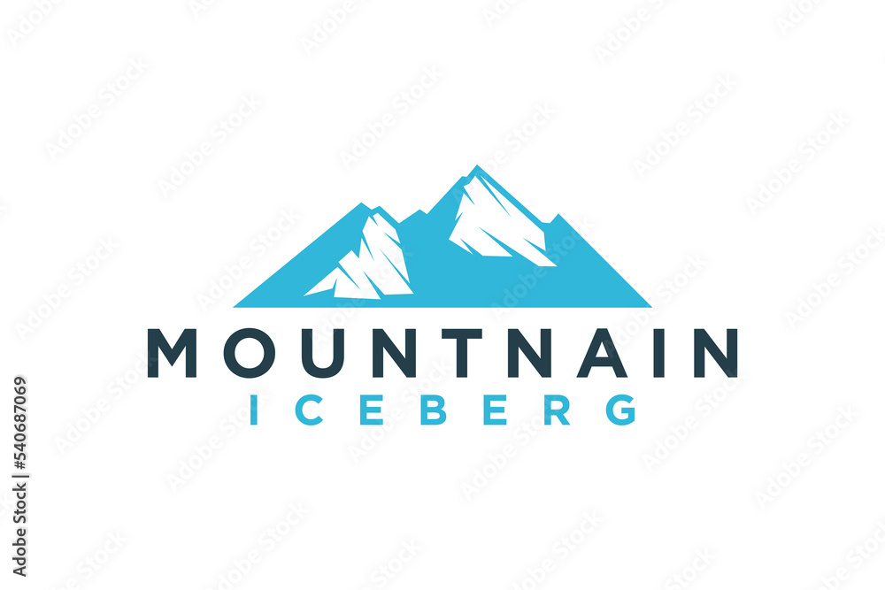Rocky mountain logo adventure park hill outdoor illustration icon symbol silhouette