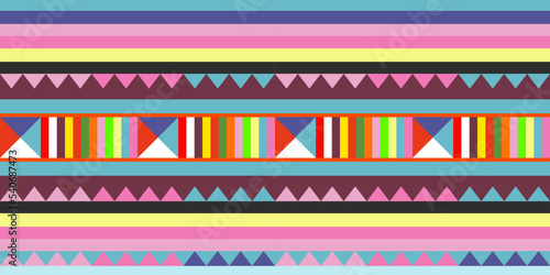 Lisu hilltribe seamless pattern for fabric and prin design.