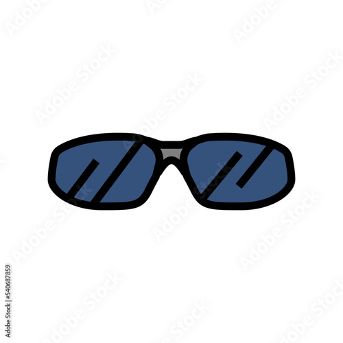 cool glasses optical color icon vector. cool glasses optical sign. isolated symbol illustration