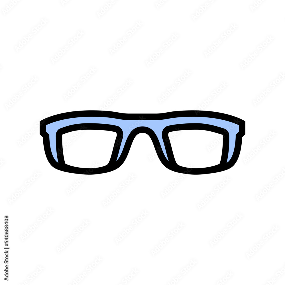 Fototapeta premium kid boy glasses frame color icon vector. kid boy glasses frame sign. isolated symbol illustration
