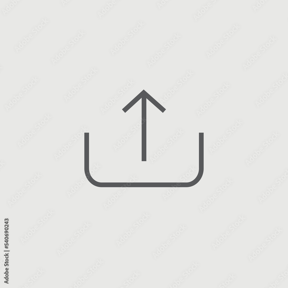 Upload vector icon illustration sign Upload vector icon illustration sign