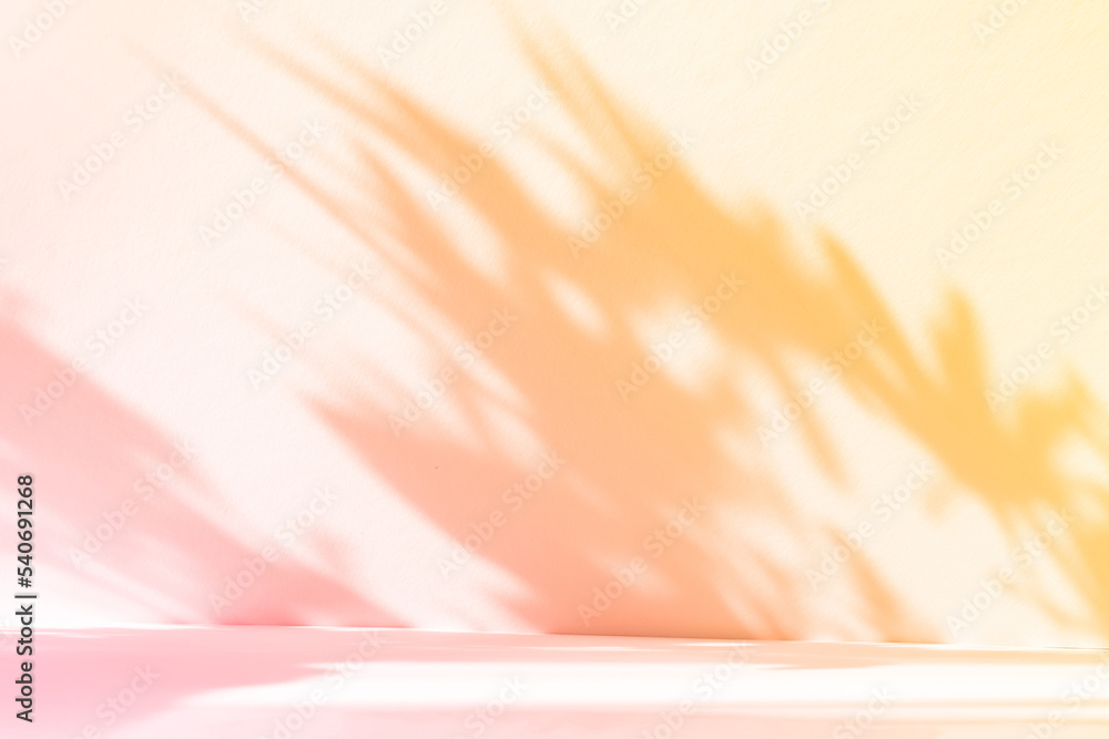 Abstract gradient orange studio background for product presentation