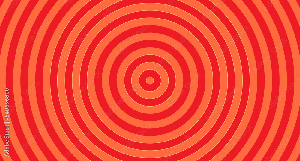 Orange Concentric circles background. Vector illustration Orange Concentric circles background. Vector illustration