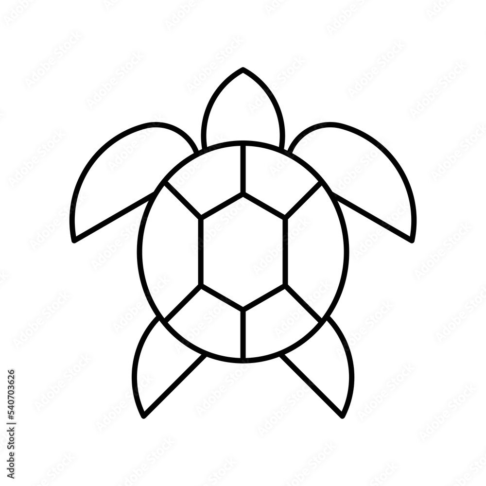 Obraz premium Sea Turtle Logo. Icon design. Template elements