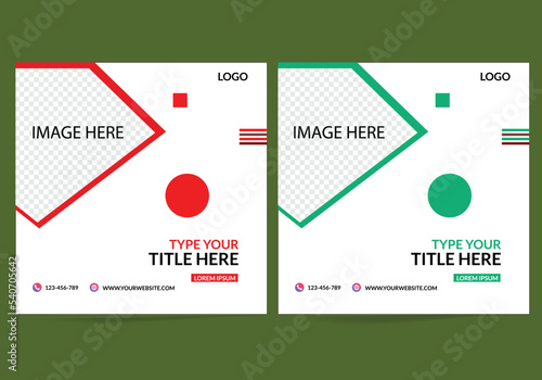 social media post banner design