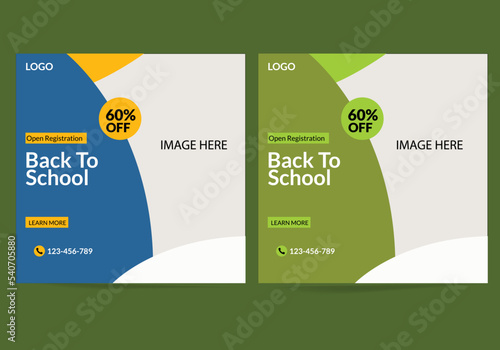 social media post banner design
