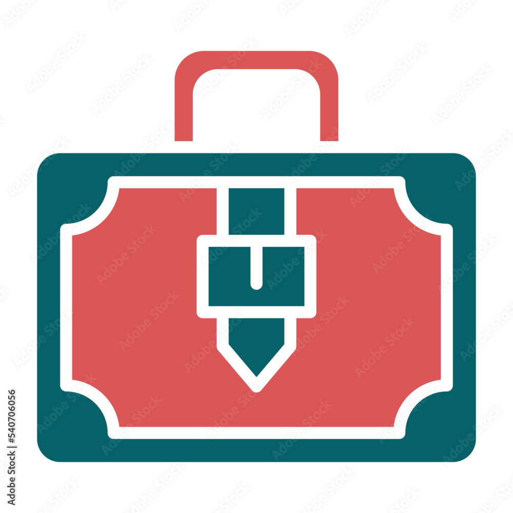 Obraz premium Briefcase Icon Style