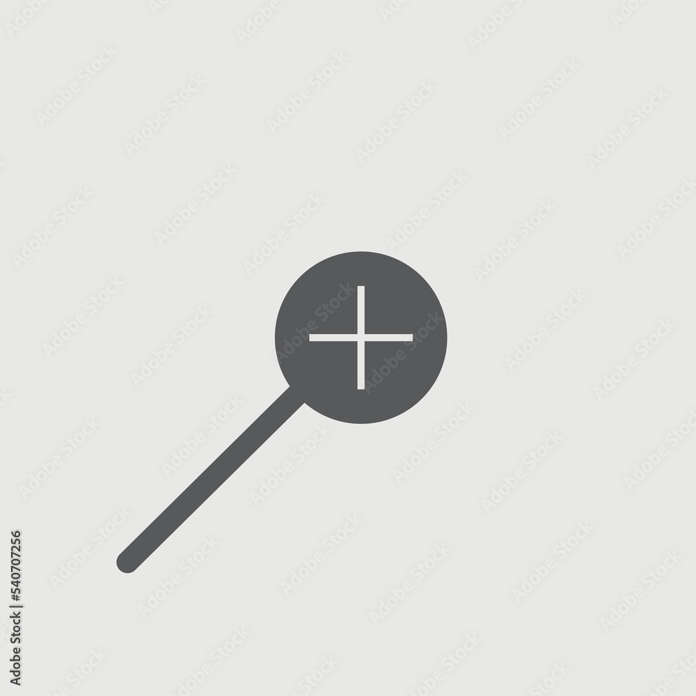 Magnifier vector icon illustration sign Magnifier vector icon illustration sign