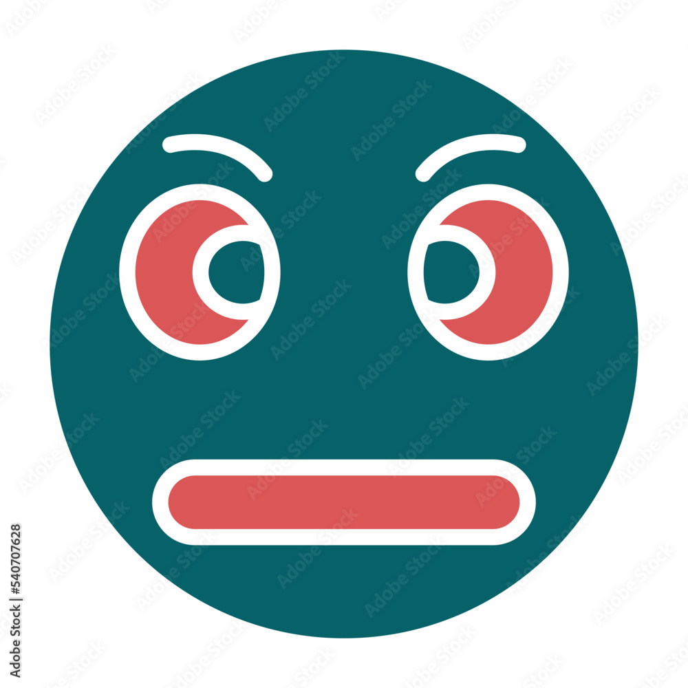 Obraz premium Rolling Eyes Icon Style