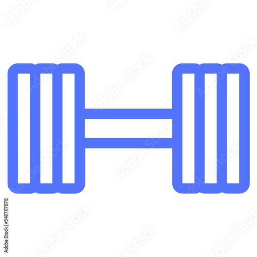 weightlifting workout exercise line icon