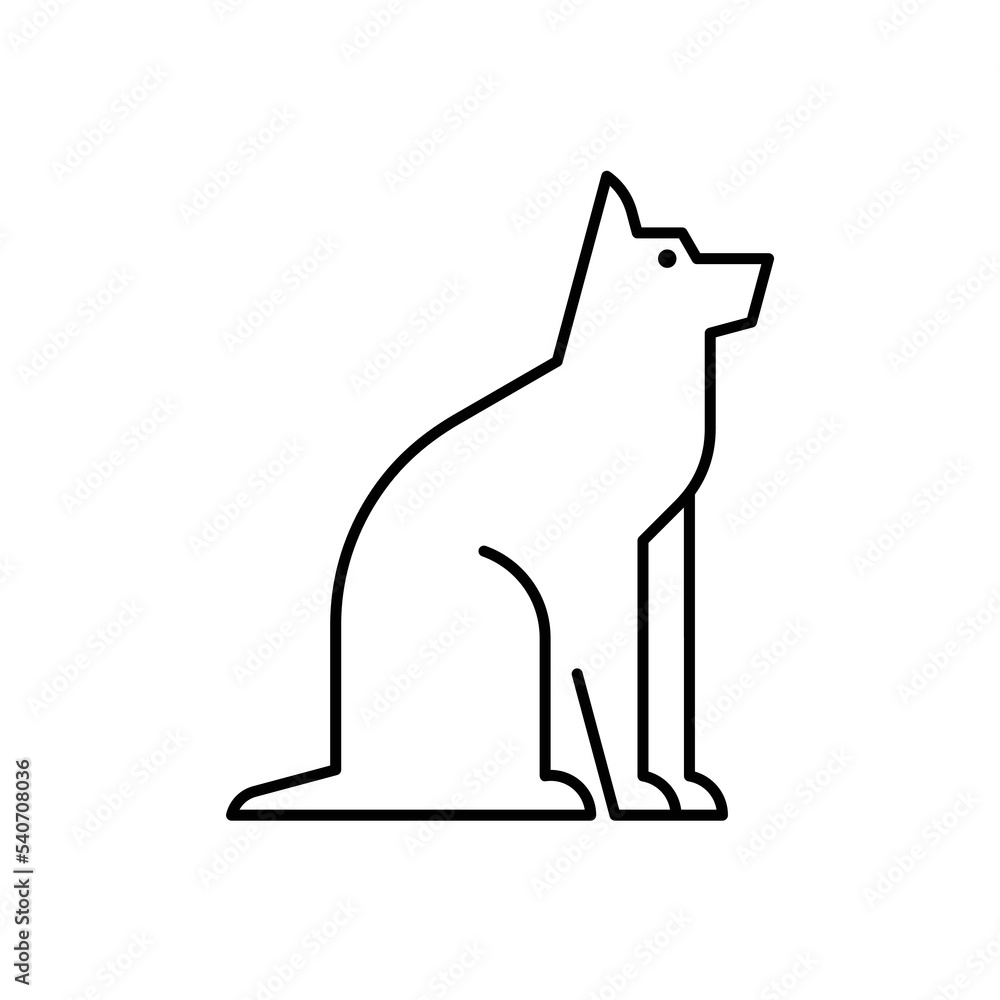 Fototapeta premium Dog Logo. Icon design. Template elements
