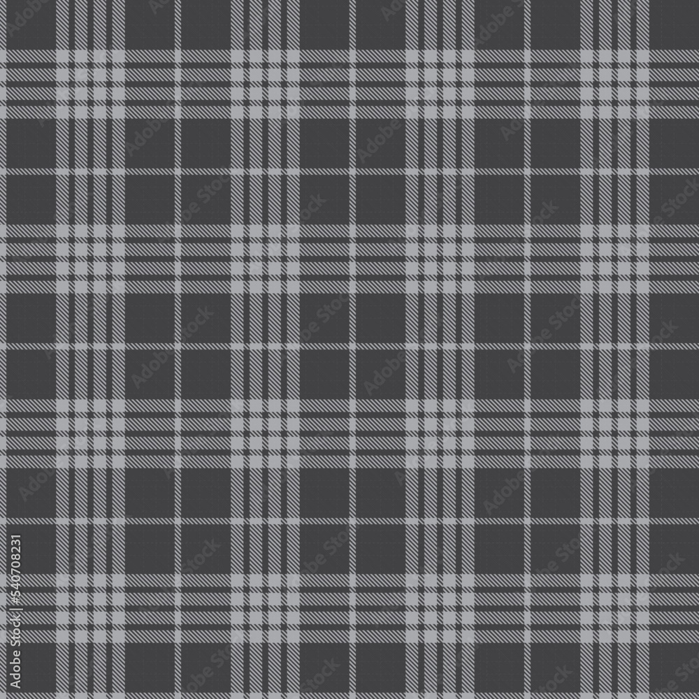 Obraz premium Monochrome Minimal Plaid textured Seamless Pattern