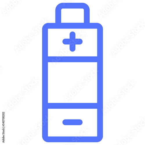 battery lithium battery line icon