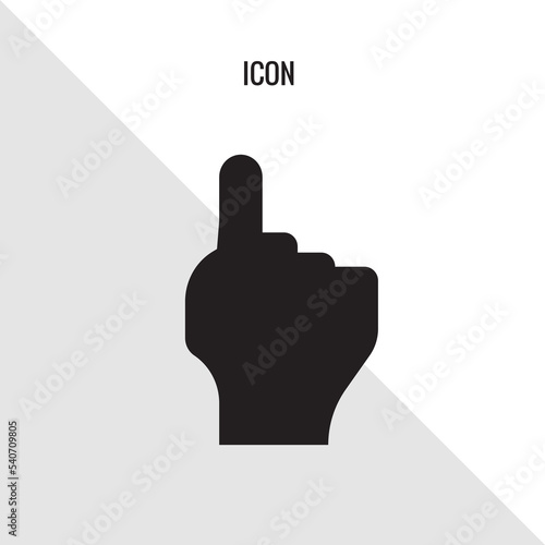 Touch hand vector icon illustration sign