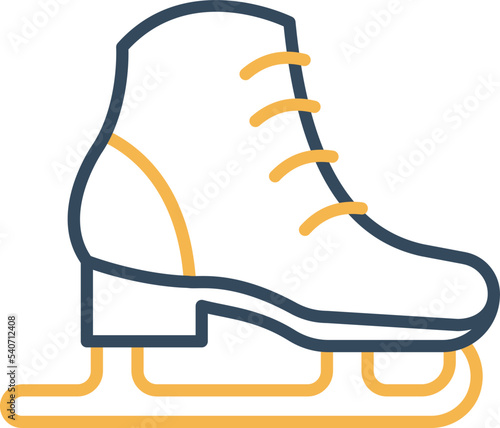 Skating shoes Vector Icon which is suitable for commercial work and easily modify or edit it

