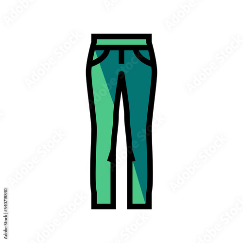 low rise pants apparel color icon vector. low rise pants apparel sign. isolated symbol illustration