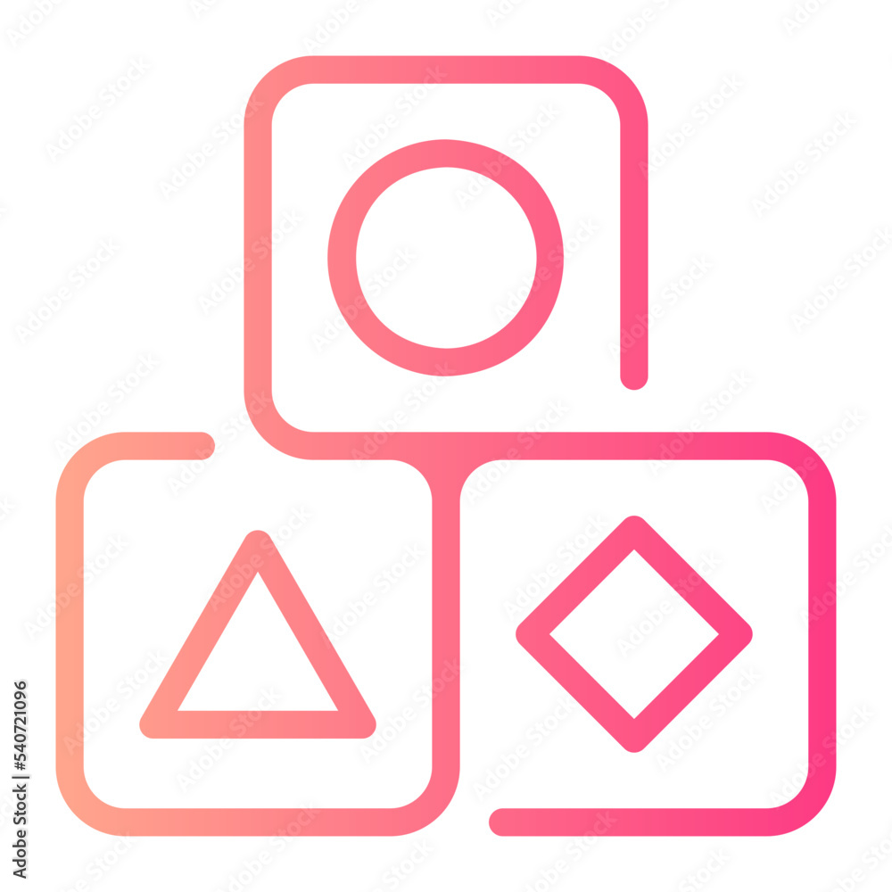 cubes gradient icon cubes gradient icon